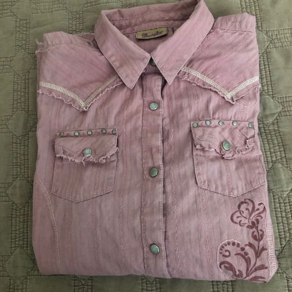 Wrangler Western Snap Button Down Shirt - Picture 6 of 10